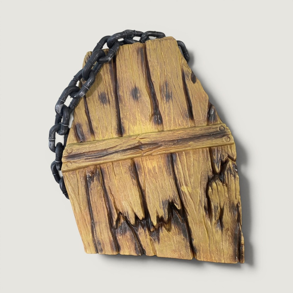 Pan Asian Creations Banging Coffin Halloween Prop Animated Sound Chain Decor